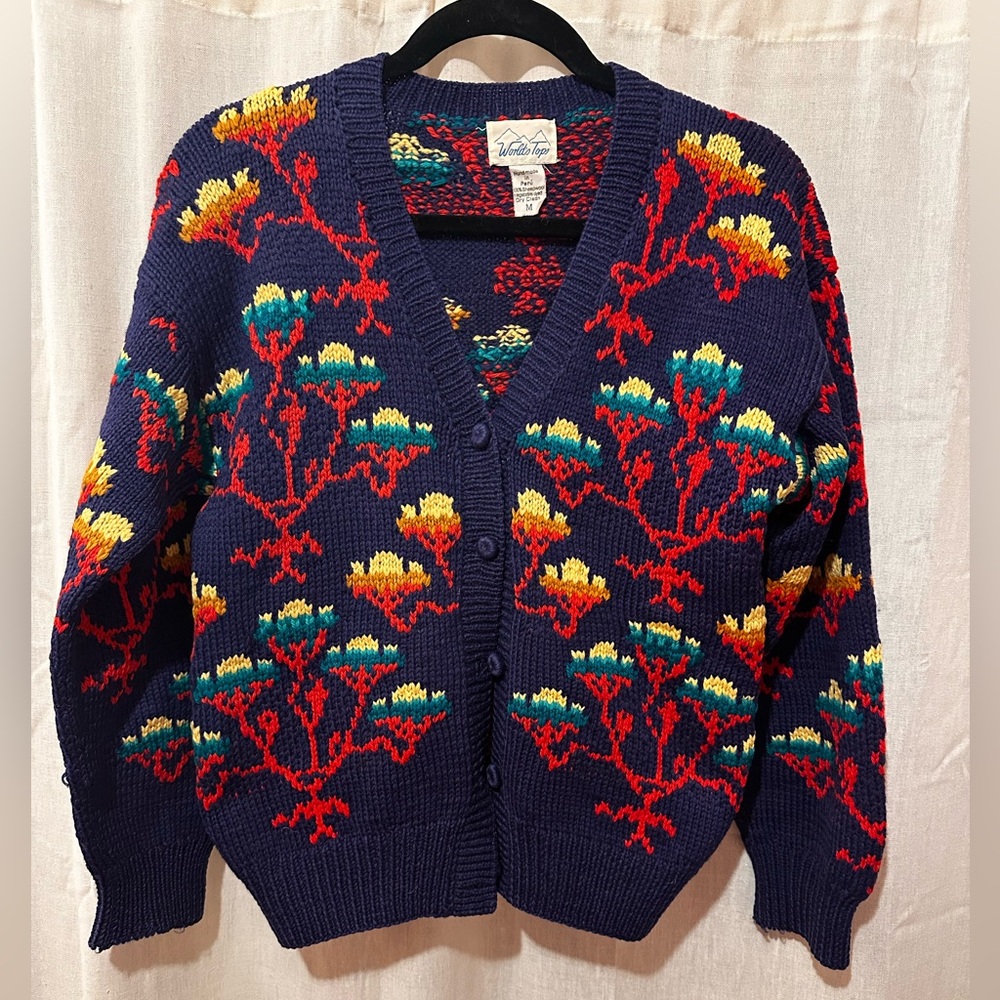 100% wool cardigan